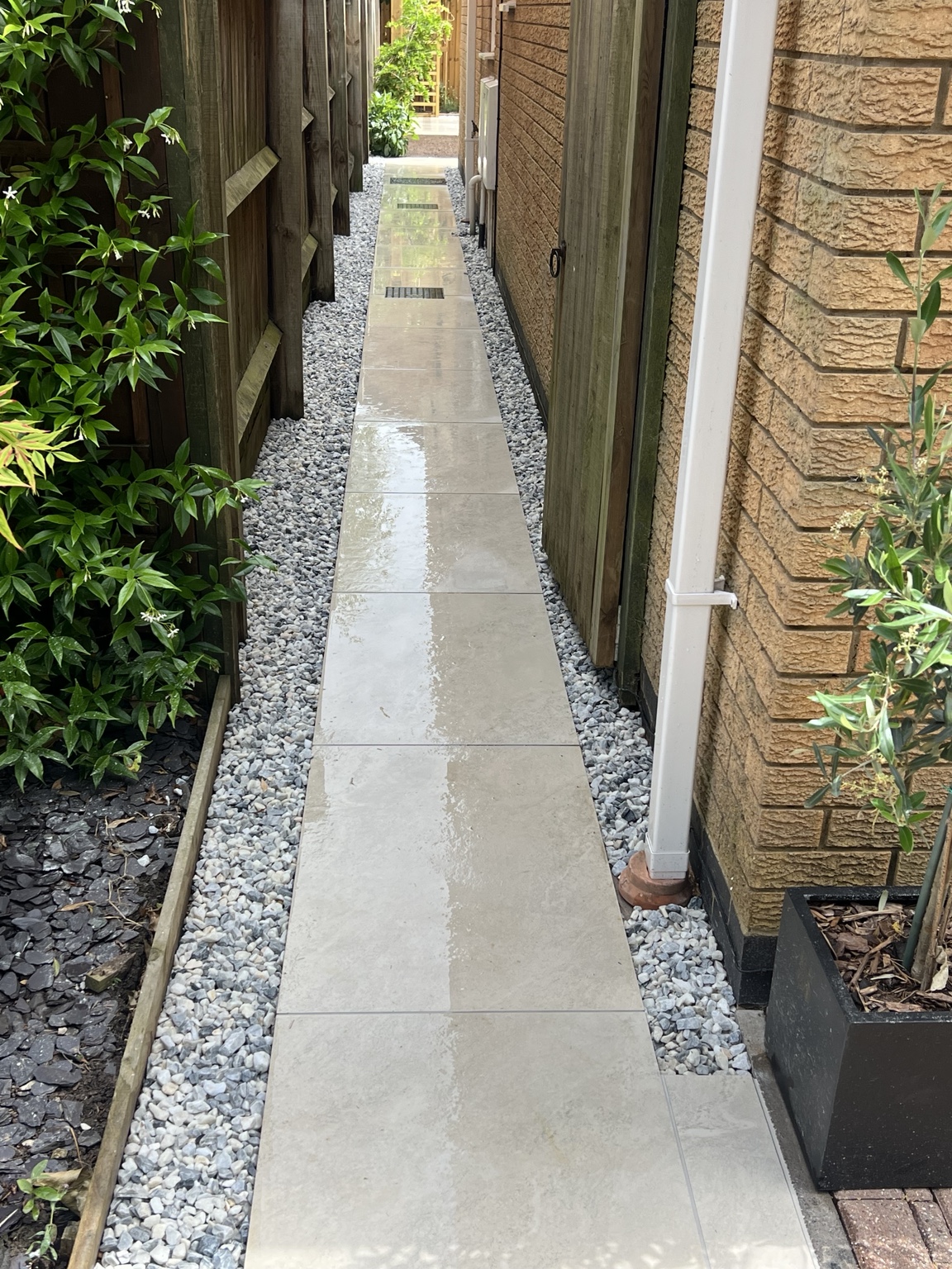 Duston finished garden landscaping